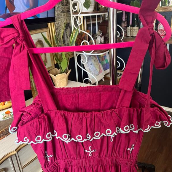 NWT Roller Rabbit Peonia Embroidered Eleanor Dress - Picture 6 of 13